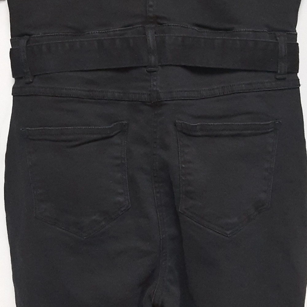 Black Denim Jumpsuit - Picture 11 of 12